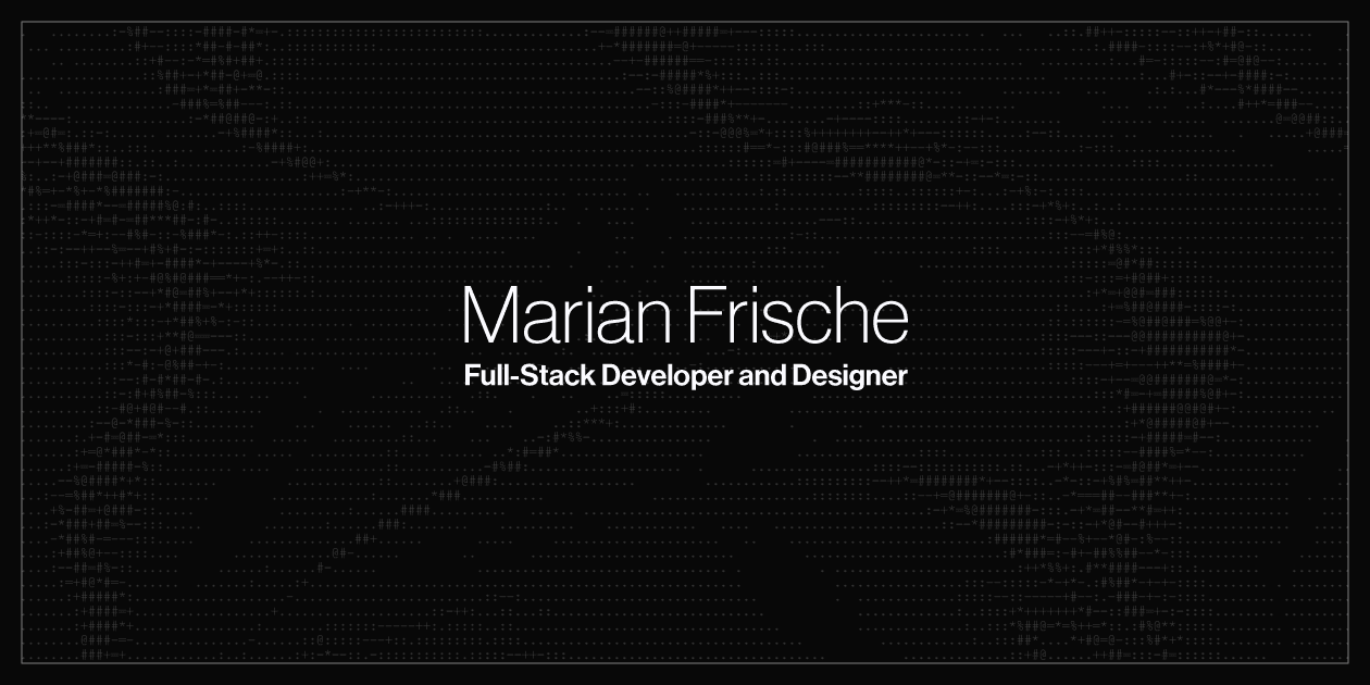 Marian Frische (Wide Logo)